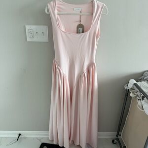 NWT MESHKI Pink Sleeveless Puff Dress